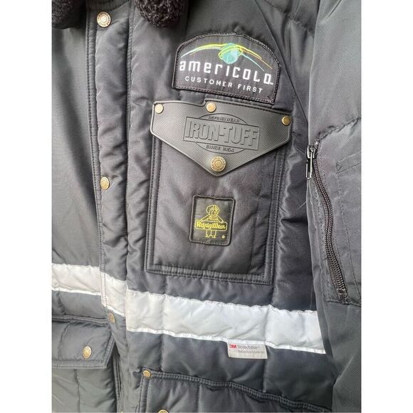 Refrigiwear M Iron-Tuff Enhanced Visibility Siberian 0343 work jacket -50F - Picture 6 of 6